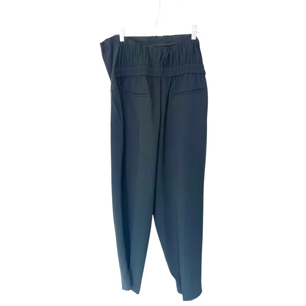 J.Crew Black Casual Pull On Jersey Crepe Maternity Jamie Cropped Pant‎ Size 18